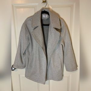 Grey ZARA Coat Cardigan with Pockets